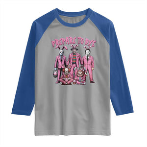 Prepare to Groovy Dye Funny Bunny Easter Raglan Shirt Horror Dyeing Eggs TS02 Sport Gray Royal Print Your Wear