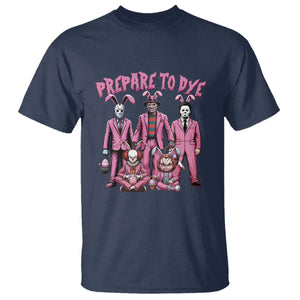 Prepare to Groovy Dye Funny Bunny Easter T Shirt Horror Dyeing Eggs TS02 Navy Print Your Wear