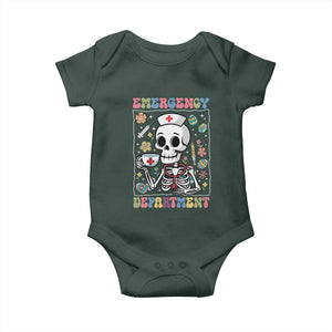 Emergency Department Skeleton Nurse Easter Baby Onesie ER Nursing Room TS02 Print Your Wear