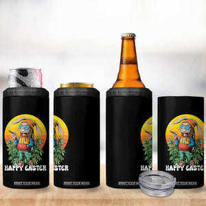 Happy 420 Easter 4 in 1 Can Cooler Tumbler Funny Bunny Smoking Weed TS02 Print Your Wear