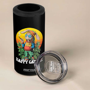 Happy 420 Easter 4 in 1 Can Cooler Tumbler Funny Bunny Smoking Weed TS02 Print Your Wear