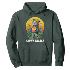 Happy 420 Easter Hoodie Funny Bunny Smoking Weed TS02 Dark Forest Green Print Your Wear