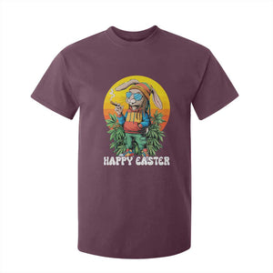 Happy 420 Easter T Shirt For Kid Funny Bunny Smoking Weed TS02 Maroon Print Your Wear