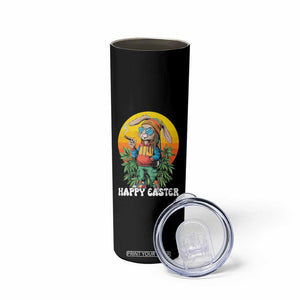Happy 420 Easter Skinny Tumbler Funny Bunny Smoking Weed TS02 Print Your Wear