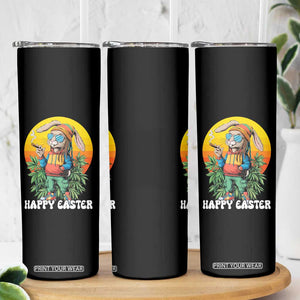 Happy 420 Easter Skinny Tumbler Funny Bunny Smoking Weed TS02 Print Your Wear