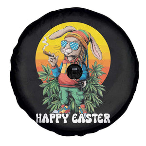 Happy 420 Easter Spare Tire Cover Funny Bunny Smoking Weed TS02 Print Your Wear