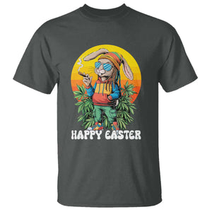 Happy 420 Easter T Shirt Funny Bunny Smoking Weed TS02 Dark Heather Print Your Wear