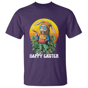 Happy 420 Easter T Shirt Funny Bunny Smoking Weed TS02 Purple Print Your Wear