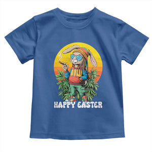 Happy 420 Easter Toddler T Shirt Funny Bunny Smoking Weed TS02 Royal Blue Print Your Wear