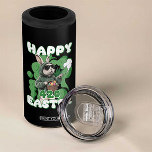 Happy 420 Easter 4 in 1 Can Cooler Tumbler Funny Smoking Easter Bunny TS02 Print Your Wear