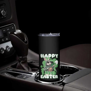 Happy 420 Easter Skinny Tumbler Funny Smoking Easter Bunny TS02 Print Your Wear