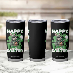 Happy 420 Easter Tumbler Cup Funny Smoking Easter Bunny TS02 Print Your Wear