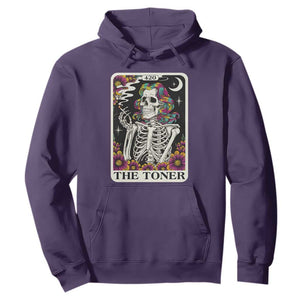 Skeleton 420 Cannabis Hoodie Tarot Card The Stoner Weed Lover TS02 Purple Print Your Wear