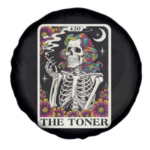 Skeleton 420 Cannabis Spare Tire Cover Tarot Card The Stoner Weed Lover TS02 Print Your Wear