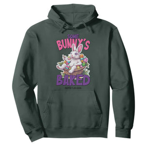 Happy 420 Easter Hoodie Bunny Funny Weed Smoking Rabbit Cannabis 4/20 Day TS02 Dark Forest Green Print Your Wear