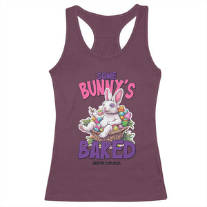 Happy 420 Easter Racerback Tank Top Bunny Funny Weed Smoking Rabbit Cannabis 4/20 Day TS02 Maroon Print Your Wear