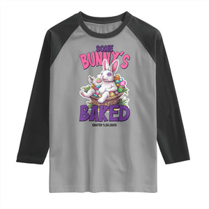 Happy 420 Easter Raglan Shirt Bunny Funny Weed Smoking Rabbit Cannabis 4/20 Day TS02 Sport Gray Black Print Your Wear