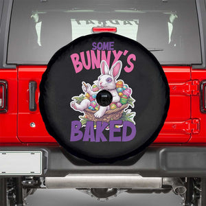 Happy 420 Easter Spare Tire Cover Bunny Funny Weed Smoking Rabbit Cannabis 4/20 Day TS02 Black Print Your Wear