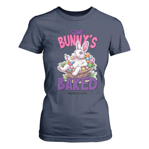 Happy 420 Easter T Shirt For Women Bunny Funny Weed Smoking Rabbit Cannabis 4/20 Day TS02 Navy Print Your Wear
