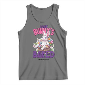 Happy 420 Easter Tank Top Bunny Funny Weed Smoking Rabbit Cannabis 4/20 Day TS02 Black Heather Print Your Wear