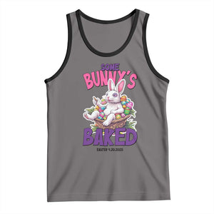 Happy 420 Easter Tank Top Bunny Funny Weed Smoking Rabbit Cannabis 4/20 Day TS02 Deep Heather Black Print Your Wear