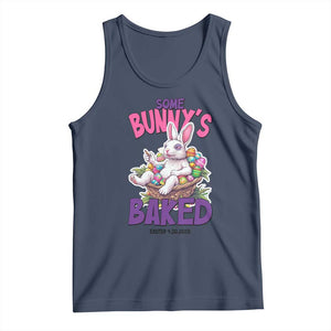 Happy 420 Easter Tank Top Bunny Funny Weed Smoking Rabbit Cannabis 4/20 Day TS02 Navy Print Your Wear