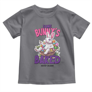 Happy 420 Easter Toddler T Shirt Bunny Funny Weed Smoking Rabbit Cannabis 4/20 Day TS02 Charcoal Print Your Wear