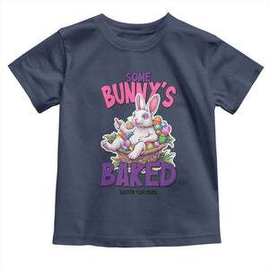 Happy 420 Easter Toddler T Shirt Bunny Funny Weed Smoking Rabbit Cannabis 4/20 Day TS02 Navy Print Your Wear