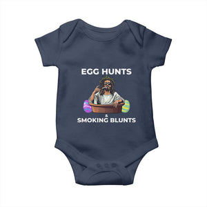Happy 420 Easter Baby Onesie Blunt Stoner TS02 Navy Print Your Wear