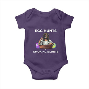 Happy 420 Easter Baby Onesie Blunt Stoner TS02 Purple Print Your Wear