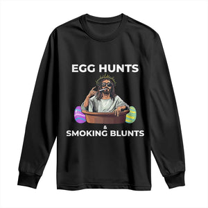 Happy 420 Easter Long Sleeve Shirt Blunt Stoner TS02 Black Print Your Wear