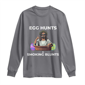 Happy 420 Easter Long Sleeve Shirt Blunt Stoner TS02 Charcoal Print Your Wear