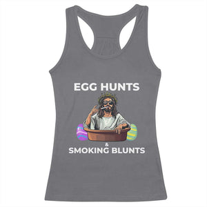 Happy 420 Easter Racerback Tank Top Blunt Stoner TS02 Charcoal Print Your Wear