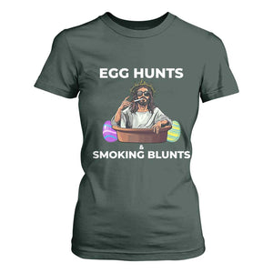 Happy 420 Easter T Shirt For Women Blunt Stoner TS02 Dark Forest Green Print Your Wear