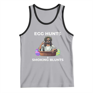 Happy 420 Easter Tank Top Blunt Stoner TS02 Athletic Heather Black Print Your Wear