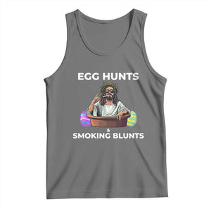 Happy 420 Easter Tank Top Blunt Stoner TS02 Black Heather Print Your Wear