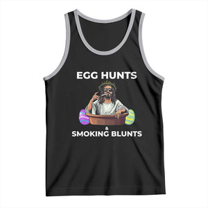 Happy 420 Easter Tank Top Blunt Stoner TS02 Black Athletic Heather Print Your Wear