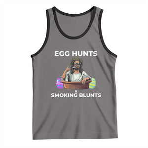 Happy 420 Easter Tank Top Blunt Stoner TS02 Deep Heather Black Print Your Wear