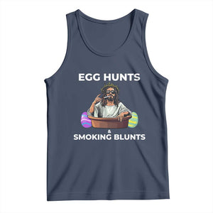 Happy 420 Easter Tank Top Blunt Stoner TS02 Navy Print Your Wear