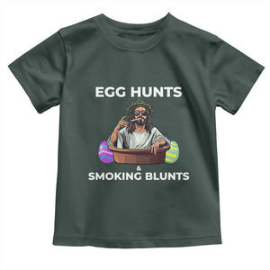 Happy 420 Easter Toddler T Shirt Blunt Stoner TS02 Dark Forest Green Print Your Wear