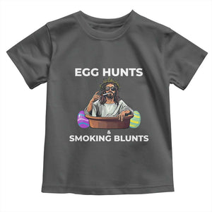Happy 420 Easter Toddler T Shirt Blunt Stoner TS02 Dark Heather Print Your Wear