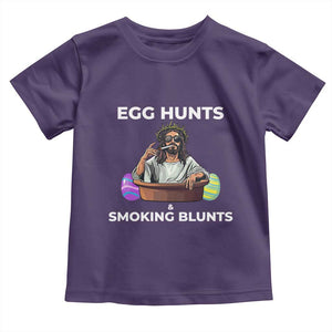 Happy 420 Easter Toddler T Shirt Blunt Stoner TS02 Purple Print Your Wear