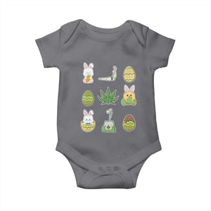 Happy 420 Easter Baby Onesie TS02 Charcoal Print Your Wear