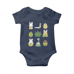 Happy 420 Easter Baby Onesie TS02 Navy Print Your Wear