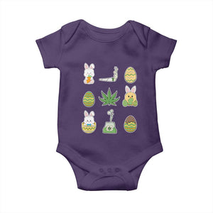 Happy 420 Easter Baby Onesie TS02 Purple Print Your Wear