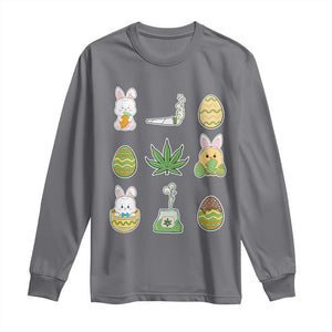 Happy 420 Easter Long Sleeve Shirt TS02 Charcoal Print Your Wear