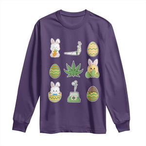 Happy 420 Easter Long Sleeve Shirt TS02 Purple Print Your Wear