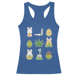 Happy 420 Easter Racerback Tank Top TS02 Royal Blue Print Your Wear