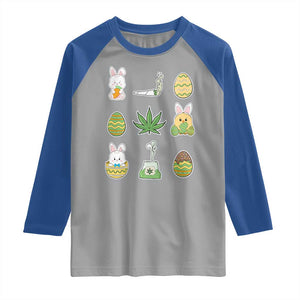Happy 420 Easter Raglan Shirt TS02 Sport Gray Royal Print Your Wear
