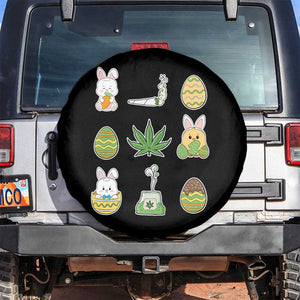 Happy 420 Easter Spare Tire Cover TS02 No hole Black Print Your Wear